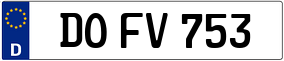 Truck License Plate